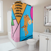 FÜR SICH SELBST gekümmert IST DER ERSTE SCHRITT! Duschvorhang (Beispiel)