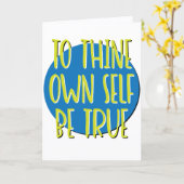 Für sich selbst ist wahre Erholung Slogan Karte (Gelbe Blume)