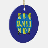 Für sich selbst ist wahre Erholung Slogan Keramik Ornament (Rechts)