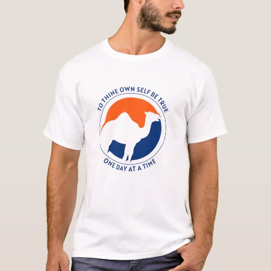 Für sich selbst ist wahres Shirt - blau/orange (Vorderseite)