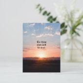 Für sich selbst postkarte (Stehend Vorderseite)