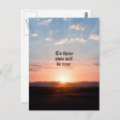 Für sich selbst postkarte (Vorne/Hinten)