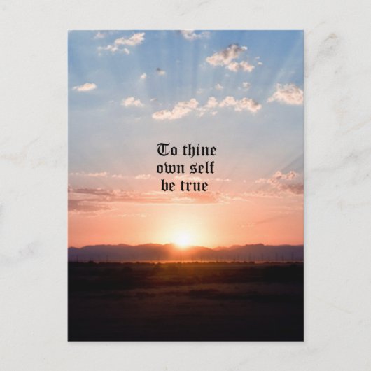 Für sich selbst postkarte (Vorderseite)