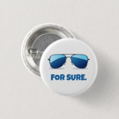 Für Sicher Macron Aviator Sonnenbrille Lustig Button (Vorne & Hinten)