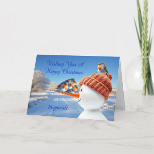 Für Sie alle Robins und Snowman Weihnachten