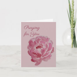 Für Sie beten | Pink Peony Gebet & Ermutigung Karte