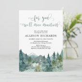 Für Sie bewegen wir Berge geschlechtsneutral Einladung (Stehend Vorderseite)