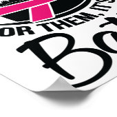 Für sie Brustkrebs-Bewusstsein Poster (Ecke)