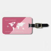 für sie ein elegantes, modernes & geometrisches Re Gepäckanhänger (Vorderseite horizontal)