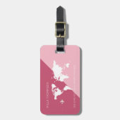 für sie ein elegantes, modernes & geometrisches Re Gepäckanhänger (Vorderseite vertikal)