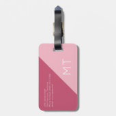 für sie ein elegantes, modernes & geometrisches Re Gepäckanhänger (Rückseite vertikal)