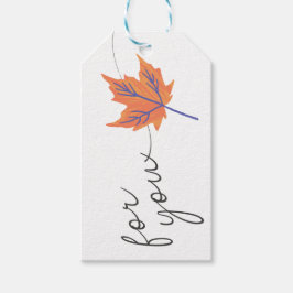 für Sie ein weißes, einfaches Geschenketikett Geschenkanhänger