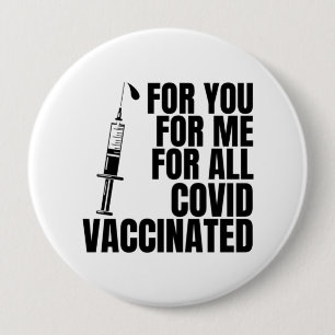 Für Sie, für mich, für alle #covid geimpft Button