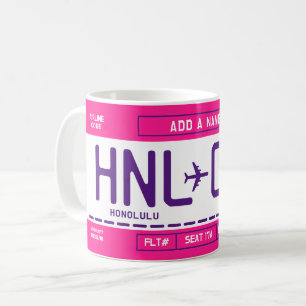 Für Sie gestalteter Boarding Pass Becher Kaffeetasse