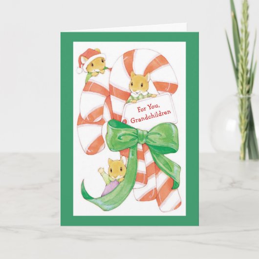 Für Sie, Großkinder Feiertagskarte (Vorderseite)