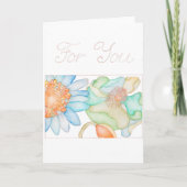 Für Sie Grußkarte Karte (Vorderseite)