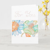 Für Sie Grußkarte Karte (Gelbe Blume)