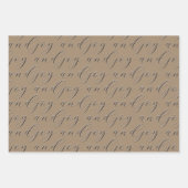 Für Sie hat meine Liebe und Freude Kalligraphie Kr Geschenkpapier Set (Vorderseite 3)