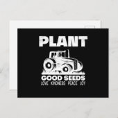 für sie ist mein Traktor sexy,Bauer Geschenk Postkarte (Vorne/Hinten)