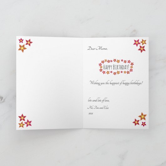 Für Sie Karte (Innenseite)