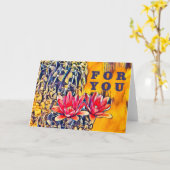 Für Sie Karte (Gelbe Blume)