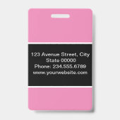 Für Sie kreiert, stilvolles Abzeichen Ausweis (Back)