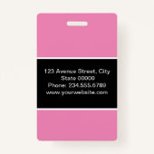 Für Sie kreiert, stilvolles Abzeichen Ausweis (Rückseite)