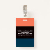 Für Sie kreiert, stilvolles Abzeichen Ausweis (Rückseite mit Klammer)