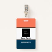 Für Sie kreiert, stilvolles Abzeichen Ausweis (Vorderseite mit Klammer)