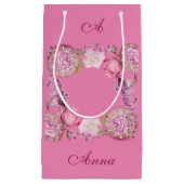 Für sie mein Valentiner Romantischer Rosa Lilac Kleine Geschenktüte (Vorderseite)