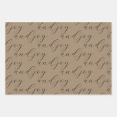 Für Sie meine Liebe und Freude Black Calligraphy K Geschenkpapier Set (Vorderseite 3)