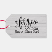 Für Sie mit Liebe Geschenkanhänger (Rückseite Horizontal)