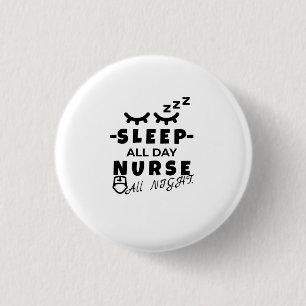 FÜR SIE Nachtschwester, Krankenschwester, Praktik Button