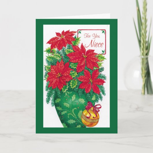 Für Sie Nichte Feiertagskarte (Vorderseite)