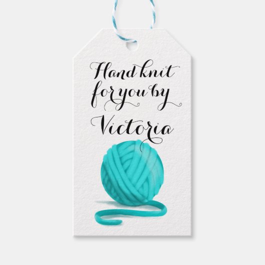 Für Sie Personalisiert mit Betreuungsinformationen Geschenkanhänger (Vorderseite)