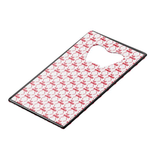 Für Sie Personalisierte Kreditkartenboxen Geldbeutel Flaschenöffner (Rückseite Schrägansicht)