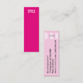 Für Sie: pink regiert dieses Business Mini Visitenkarte (Vorne/Hinten)