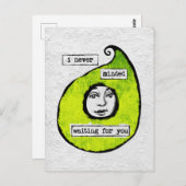 Für Sie Postcard gewartet - Modernes Abstrakt Postkarte (Vorne/Hinten)
