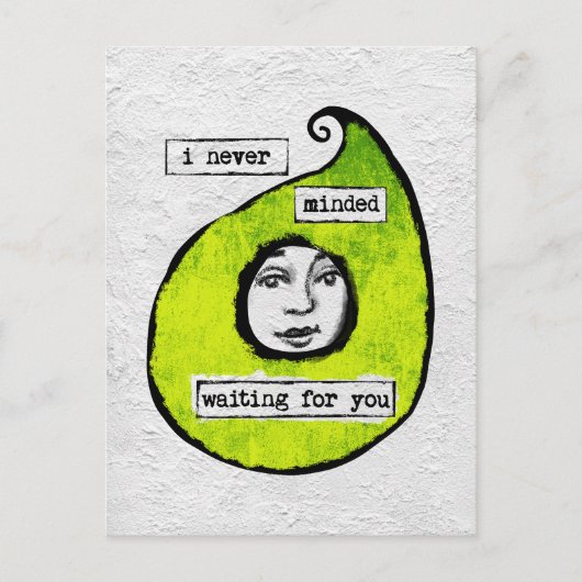 Für Sie Postcard gewartet - Modernes Abstrakt Postkarte (Vorderseite)