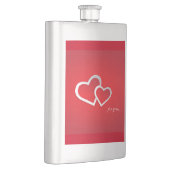 Für Sie Valentinstag Herzen Design-21987 Flachmann (Rechts)