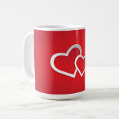 Für Sie Valentinstag Herzen Design-21987 Kaffeetasse (Vorderseite Links)