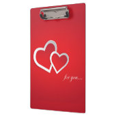 Für Sie Valentinstag Herzen Design-21987 Klemmbrett (Links)