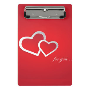 Für Sie Valentinstag Herzen Design-21987 Mini Klemmbrett