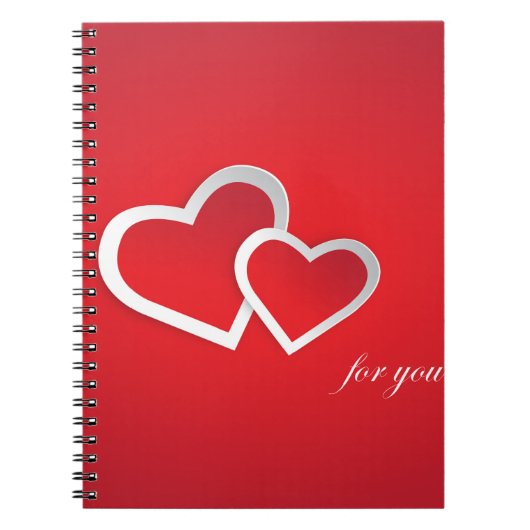 Für Sie Valentinstag Herzen Design-21987 Notizblock (Vorderseite)