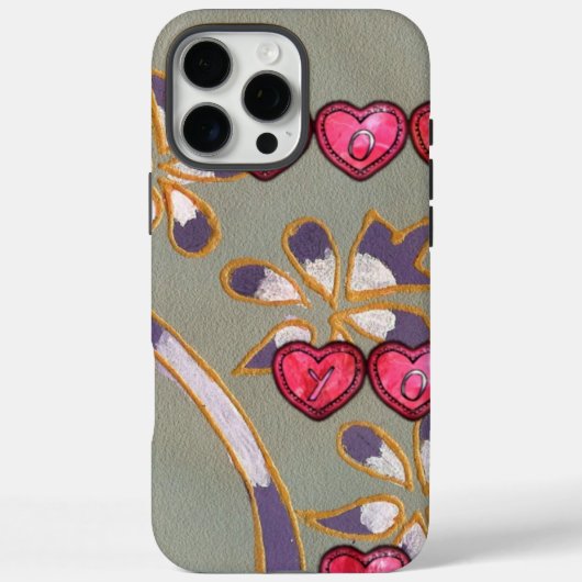 Für Sie von mir: Schönes Blumenherzendesign Case-Mate iPhone Hülle (Rückseite)