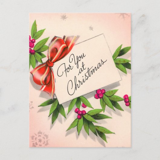 Für Sie zu Weihnachten Postkarte (Vorderseite)