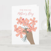 Für Sie zum Muttertag Wildblumenstrauß Karte (Vorderseite)
