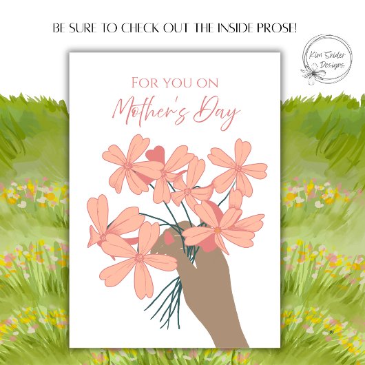 Für Sie zum Muttertag Wildblumenstrauß Karte