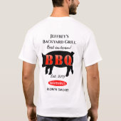 Für Sim Backyard Grilling GRILLEN Men's T - Shirt (Rückseite)