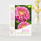 für Sister Dahlia Garden am rosa Muttertag Karte (Gelbe Blume)